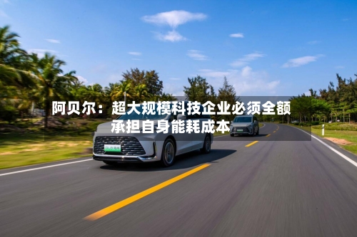阿贝尔：超大规模科技企业必须全额承担自身能耗成本