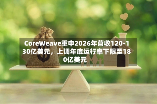 CoreWeave重申2026年营收120-130亿美元，上调年底运行率下限至180亿美元