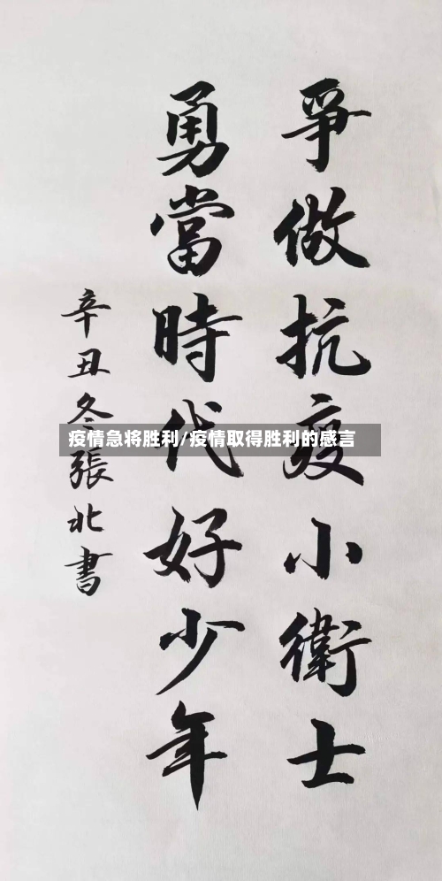 疫情急将胜利/疫情取得胜利的感言